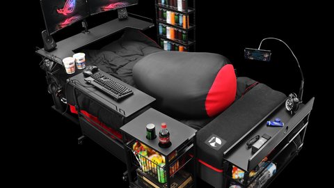 Japan Goes Beyond Gaming Desks With The Gaming Bed Video Kurio