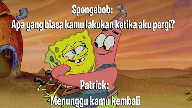 Meme Spongebob Malaikat