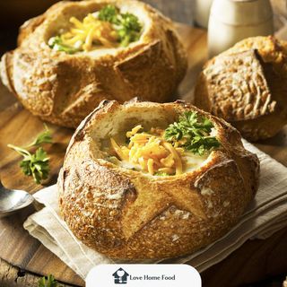 Bread Bowl Broccoli Soup
