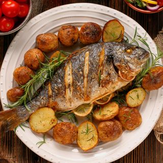 Grilled Fish with Potatoes