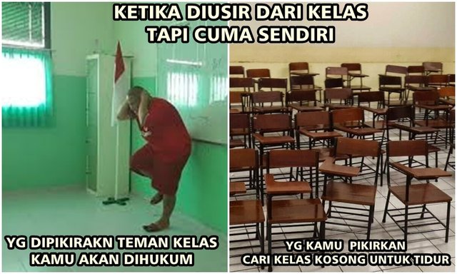 7 Meme Lucu Murid Diusir Dari Kelas Ini Bikin Kangen Masa Sekolah