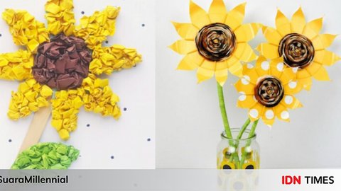 9 Inspirasi Diy Bunga  Matahari  Bisa Dibikin Dari Piring