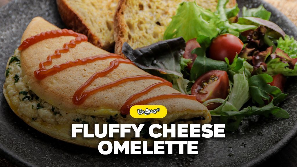 RESEP FLUFFY CHEESE OMELETTE
