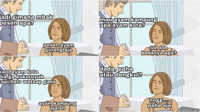 10 Meme Lucu Pesan Makanan Ini Kocaknya Bikin Senyum Kesal Humor Meme