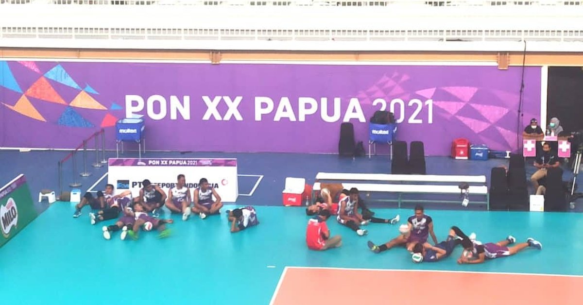 Mati lampu pertandingan voli PON XX Papua sempat terhenti 